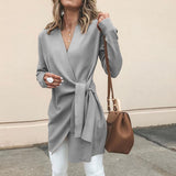 Diana | Women's Wrap Tie Waist Sweater