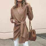Diana | Women's Wrap Tie Waist Sweater