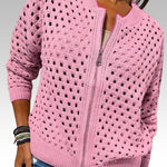 Clara | Elegant Breathable Openwork Knit Cardigan