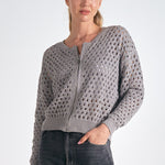 Clara | Elegant Breathable Openwork Knit Cardigan