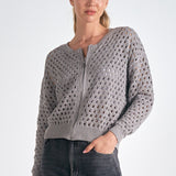 Clara | Elegant Breathable Openwork Knit Cardigan