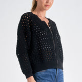 Clara | Elegant Breathable Openwork Knit Cardigan