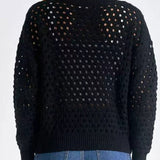 Clara | Elegant Breathable Openwork Knit Cardigan