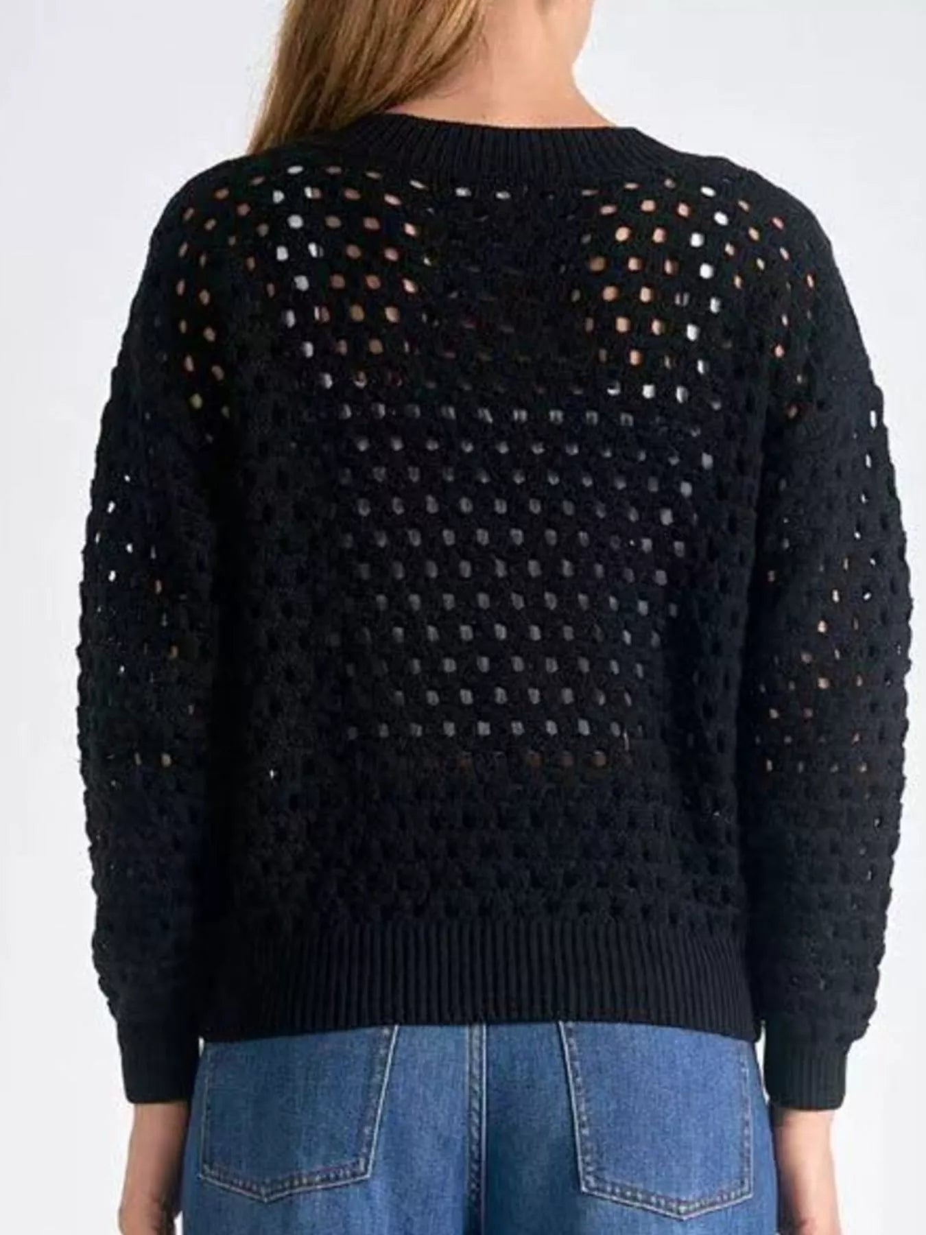 Clara | Elegant Breathable Openwork Knit Cardigan