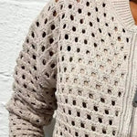 Clara | Elegant Breathable Openwork Knit Cardigan