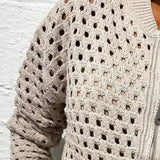 Clara | Elegant Breathable Openwork Knit Cardigan