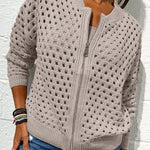 Clara | Elegant Breathable Openwork Knit Cardigan