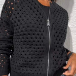 Clara | Elegant Breathable Openwork Knit Cardigan