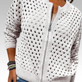 Clara | Elegant Breathable Openwork Knit Cardigan