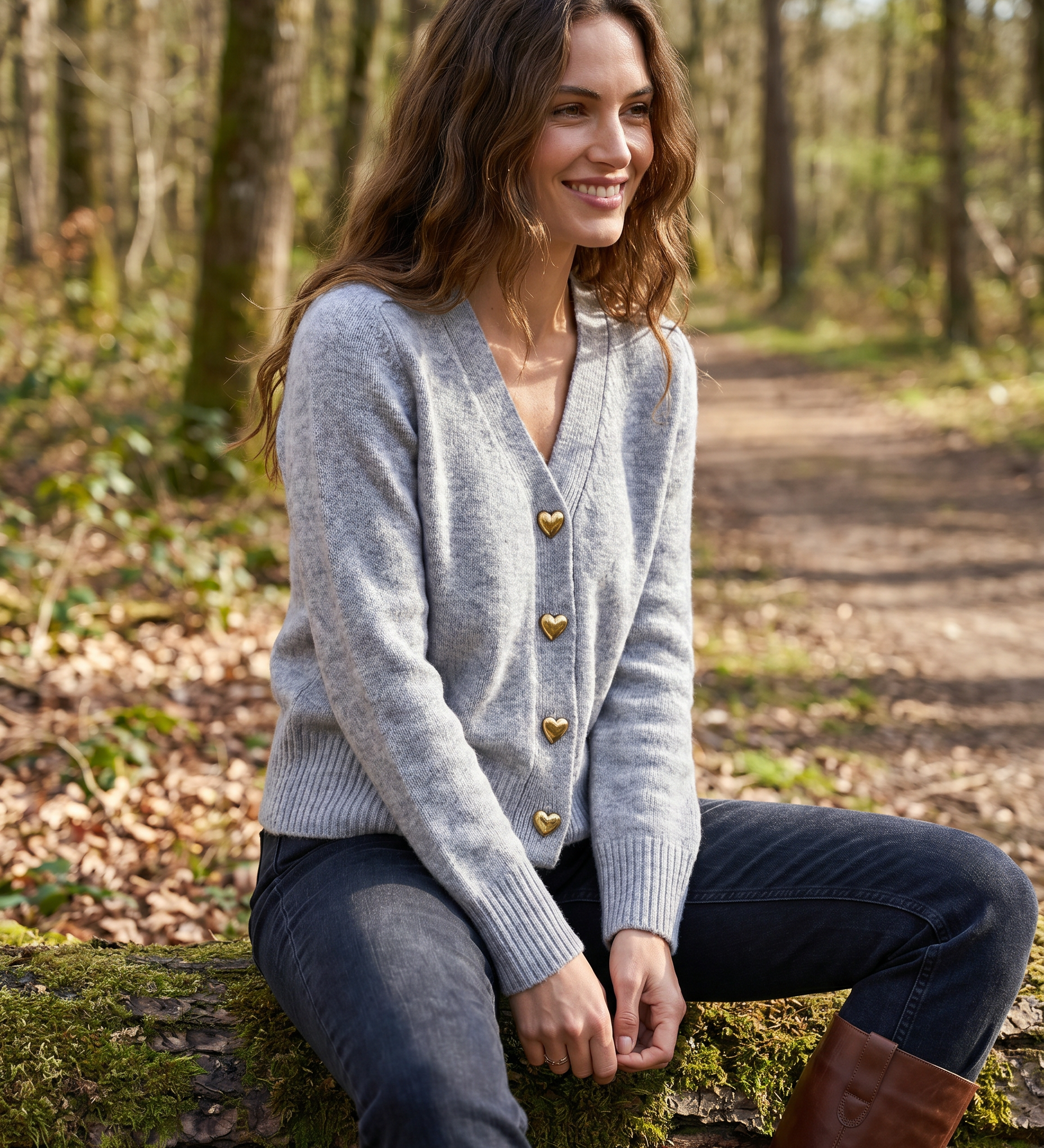 Adelaide | V-Neck Button-Front Soft Knit Cardigan