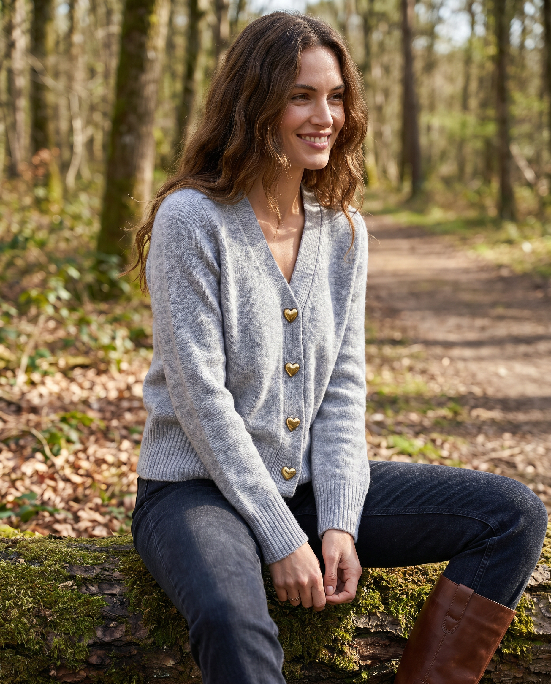 Adelaide | V-Neck Button-Front Soft Knit Cardigan