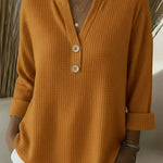 Lucinda | Buttoned Henley Top