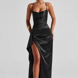 WILLOW | Halter Maxi Dress with Side Split