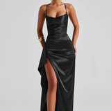 WILLOW | Halter Maxi Dress with Side Split