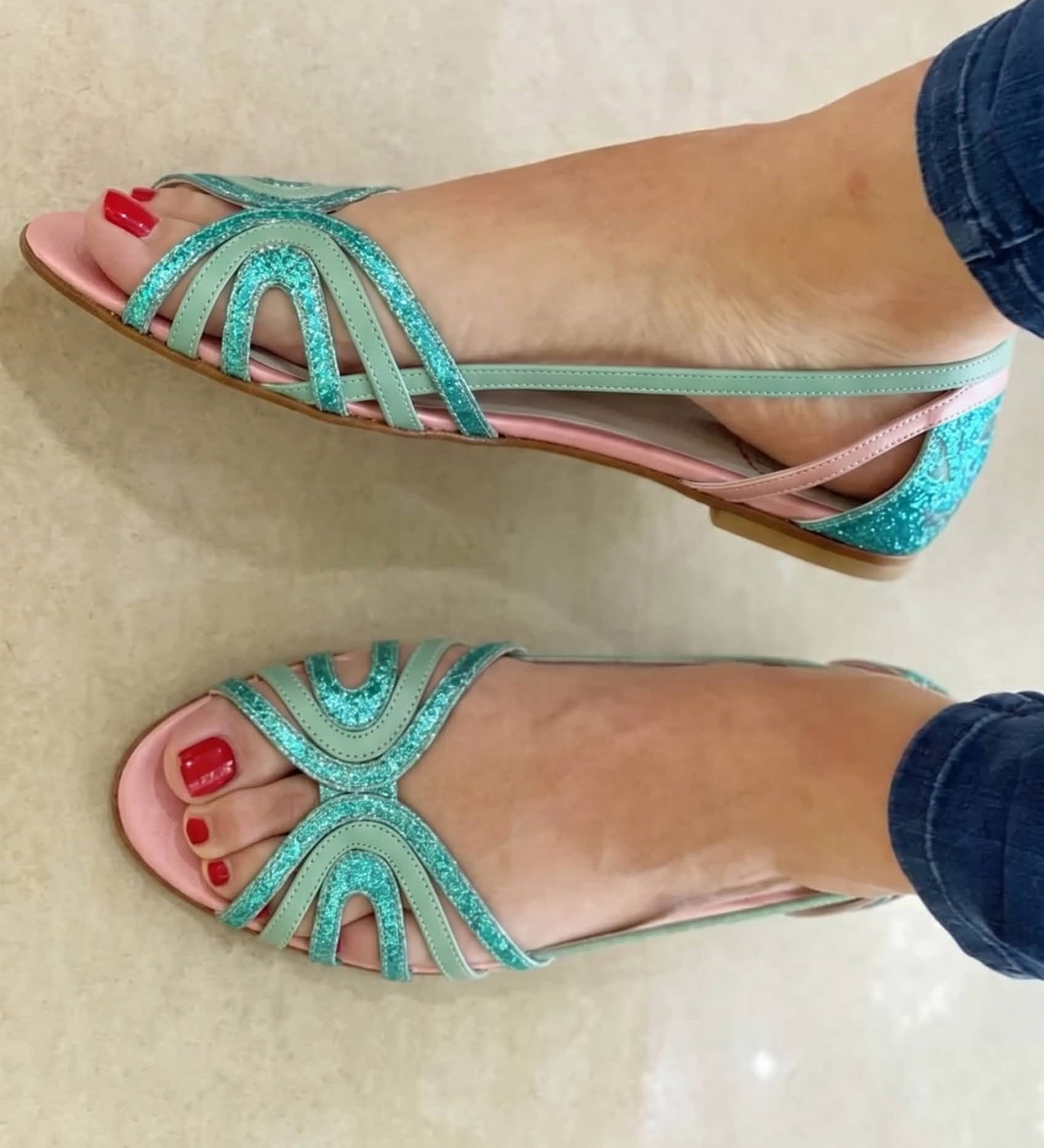 Eleonore - Golden Summer Sandals