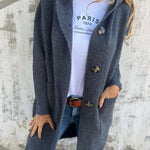 Zoe | Long Button-Front Knit Cardigan