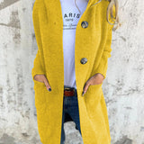 Zoe | Long Button-Front Knit Cardigan