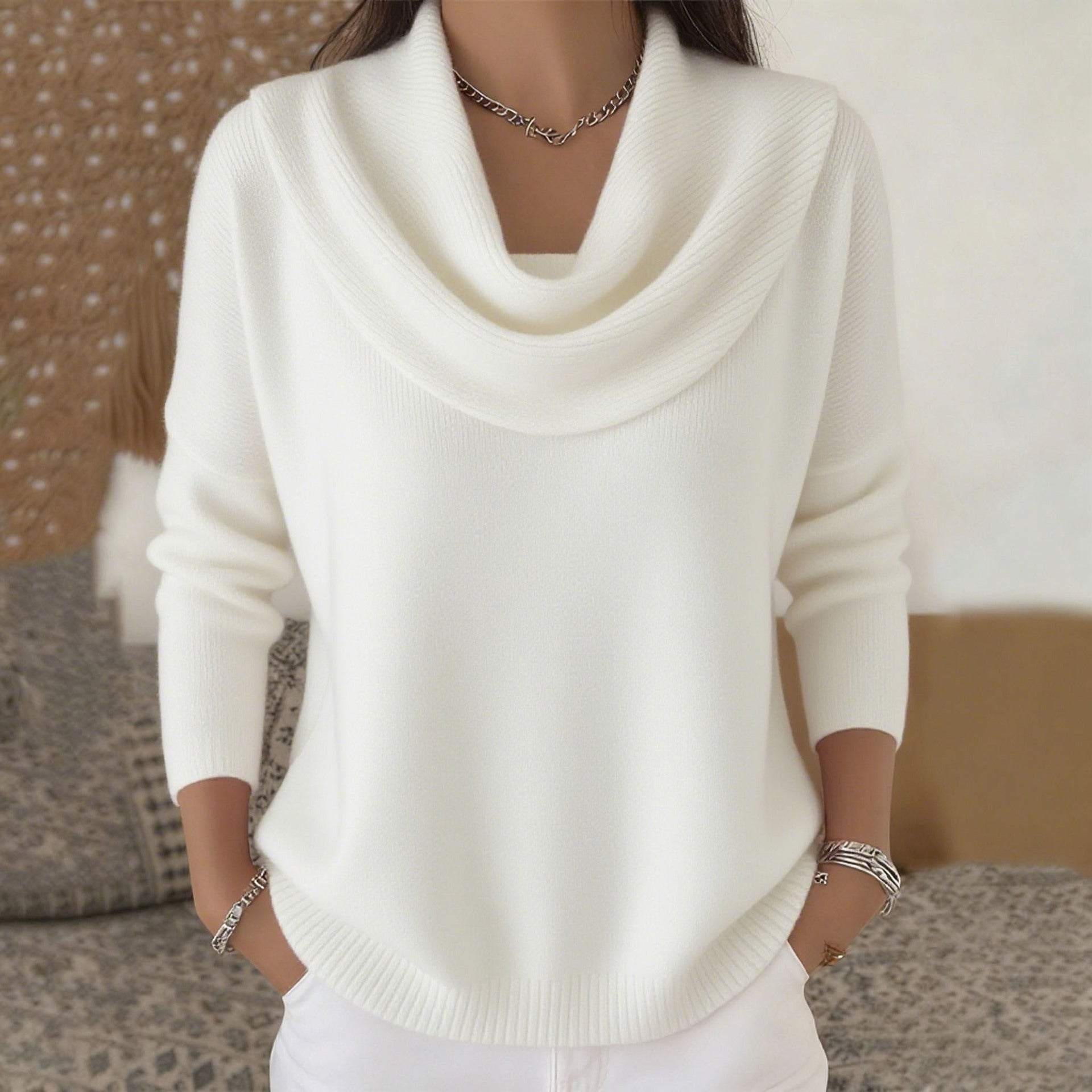 Juliette | Draped Neckline Jumper