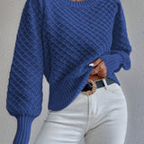 Cindy | Women's Textured Crewneck Sweater