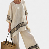 Noémia - Elegant Linen and Bamboo Set