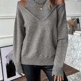 Noelle | Women's Cold Shoulder Turtleneck Sweater