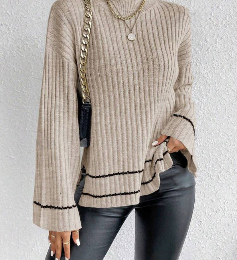 Alison | Women's Turtleneck Ribbed Sweater