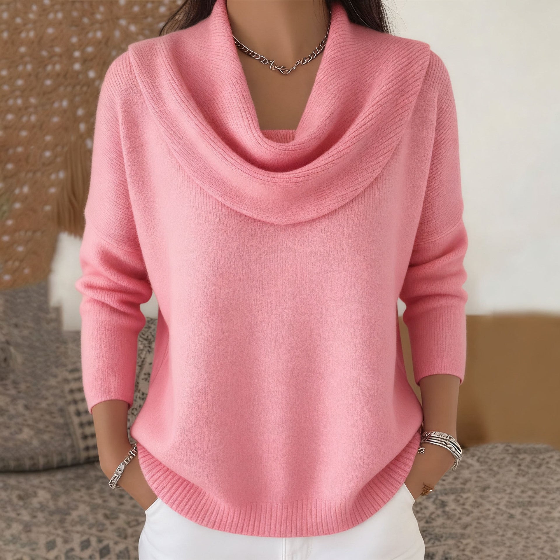 Juliette | Draped Neckline Jumper