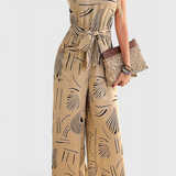 Alondra Linen Sleeveless Jumpsuit