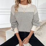 Mae | Women's Colour Block Crewneck Sweater