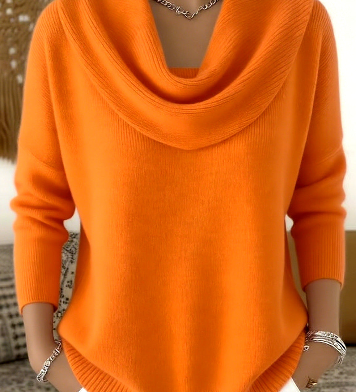 Juliette | Draped Neckline Jumper