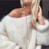 Rose | Women's Oversized Crew Neck Sweater