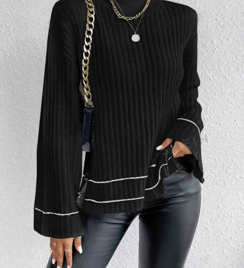 Alison | Women's Turtleneck Ribbed Sweater