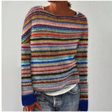 Rosalie | Rainbow Stripe Knit Sweater
