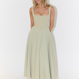 DAISY | Square Neck Midi Dress