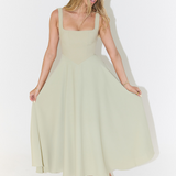 DAISY | Square Neck Midi Dress