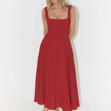 DAISY | Square Neck Midi Dress