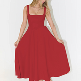 DAISY | Square Neck Midi Dress