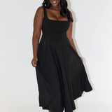 DAISY | Square Neck Midi Dress