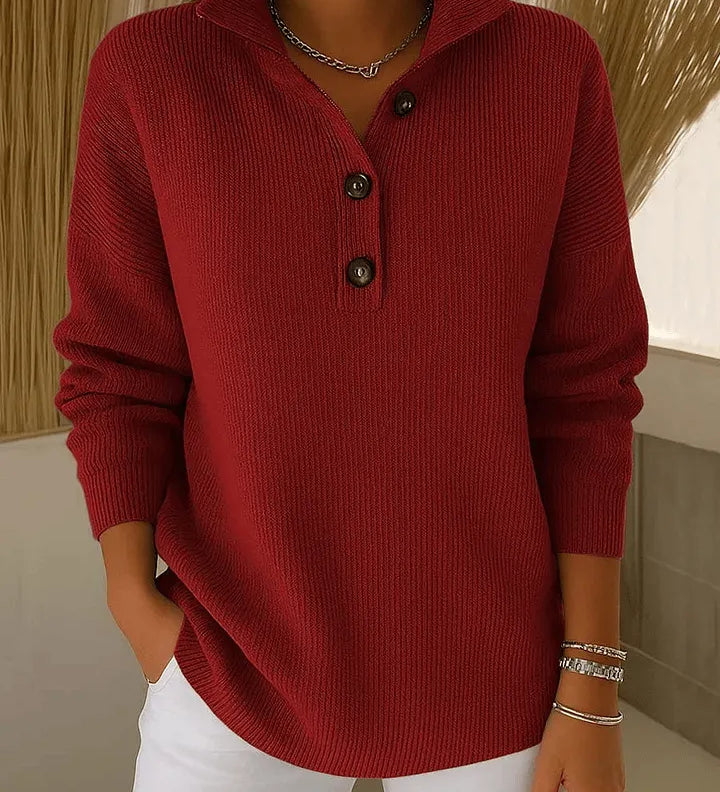 Florence | Polo V-Neck Jumper