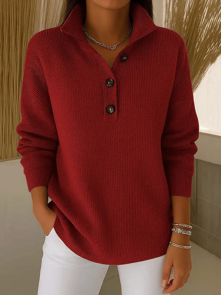 Florence | Polo V-Neck Jumper