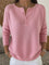 Helena | Buttoned Henley Knit Jumper