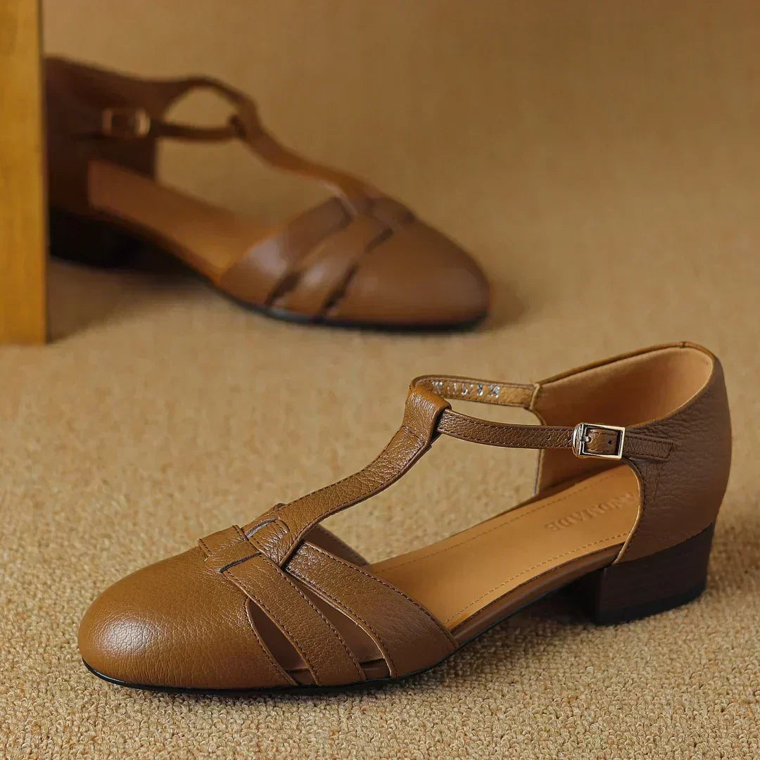 Sylvia | T-Bar Ballet Flats