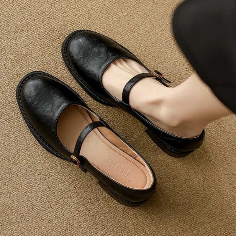 Joyce | Classic Comfortable Leather Mary Janes