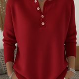 Blanche | Casual Button-Up Jumper