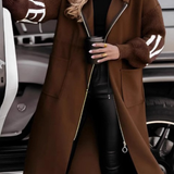 Elena | Women's Jacket with Knit Sleeves and Hood