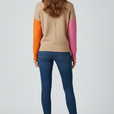 Ivy | Women's High Collar Ribbed Cuff Knit Sweater