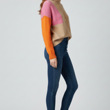 Ivy | Women's High Collar Ribbed Cuff Knit Sweater