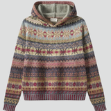 Maya | Women's Geometric Patterned Knit Hoodie