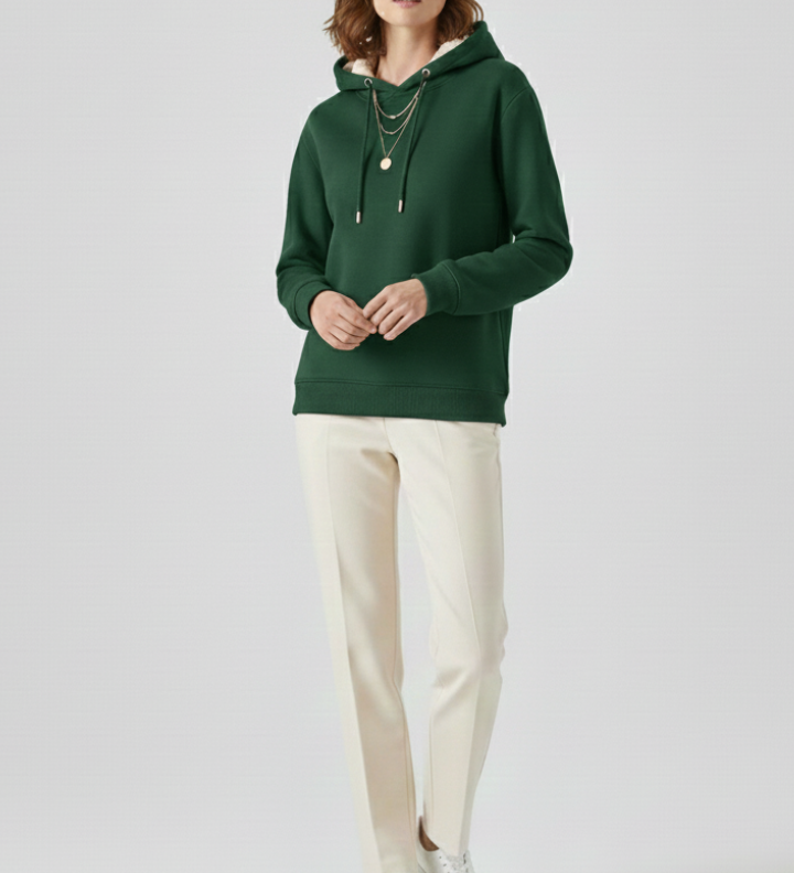 Harper | Women's Sherpa Lined Ribbed Cuff Pullover Hoodie