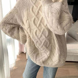 Mara | Oversized Cable Knit Sweater